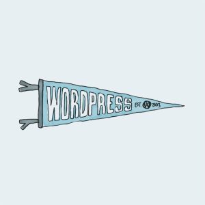 WordPress Logo Pennant